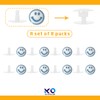 KOTESLLOE 8 Sets Replacement Rivets for Croc, Replacement Parts for