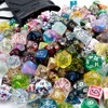 Haxtec Mystery Dice Set with Dragon Eye DND Dice Bag