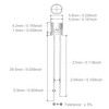 Chanzon 100 pcs 5mm White Flat Top LED Diode Lights