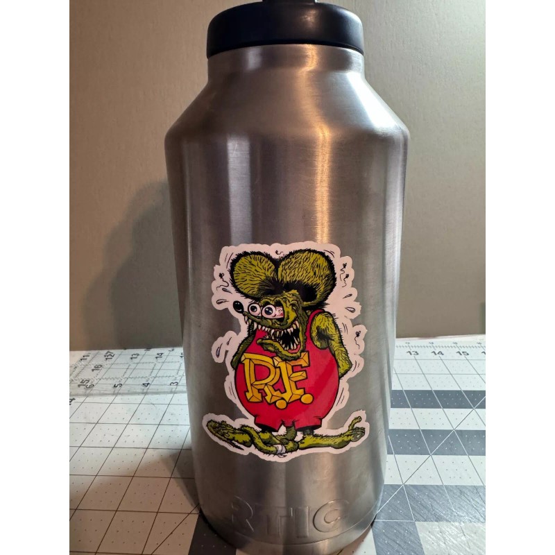 Unbranded Rat Fink Mouse Window Laptop Vinyl Decal Multiple Sizes