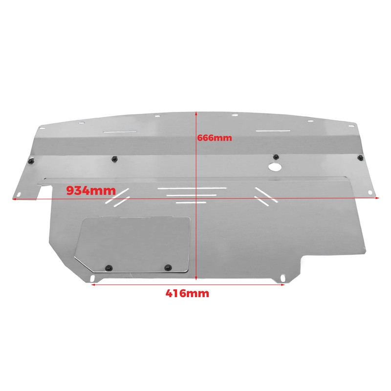 ECOTRIC Engine Splash Shield Aluminum Compatible with 2003-2009 Nissan 350Z