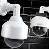 Pole-Mounted Round Dummy CCTV Security Camera Warning