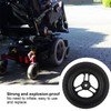 Wheelchair Caster Wheels Electric No Inflation Polyurethane 6001 Bearing Hole