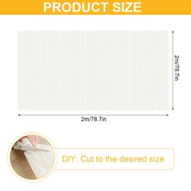 Non-Slip Mat Non-Slip Carpet 200 x 200 cm White Universal Non-Slip Drawers Non-Slip Underlay Can Be Cut to Size DIY for Table Dining Equipment Car Boot Mat Fruit