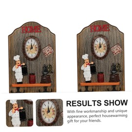 CORHAD Vintage Wall Clock Nordic Style Home Decor Easy to Hang Lightweight and Portable for Living Room Bedroom Office and Hotel Includes Hook for Installation