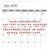 3 Year 2026 2027 2028 Pocket Calendar Planner with Note