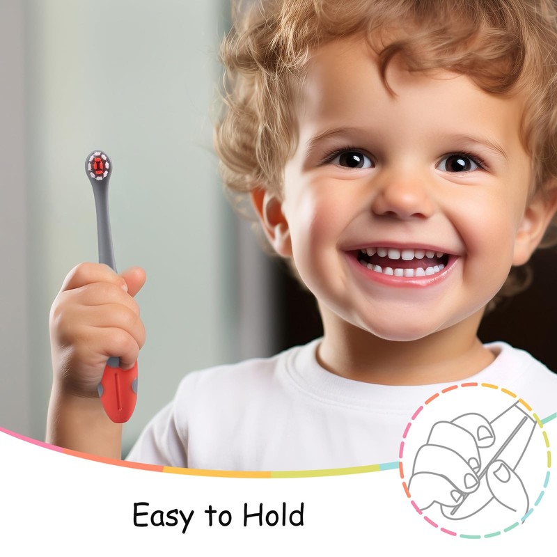 Mombella Marienkäfer Kleinkinder Red Dot Soft Brist1e Zahnbürste