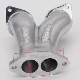 KIPA intake Manifold Replace for VW Type 1 Dual Port Bug Ghia Bus 40IDF 40 IDF Hmpx drla Carburetor, fits for Volkswagen 1600 based engine with dual ports
