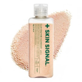 SKIN SIGNAL Limpiador Enzimático De Arcilla Rosa, Limpiador En Polvo Para Eliminar Puntos Negros, Limpieza Profunda De Poros Con Bha, Limpiador Facial Exfoliante Suave, Exfoliante Facial Para Pieles