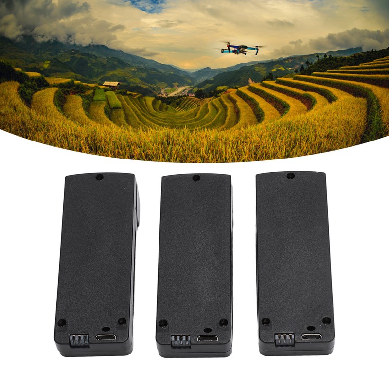3Pcs Lithium Battery for RC Quadcopter 1800mAh 3.7V Small Light