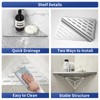 Bernkot Corner Shower Shelf 304 Stainless Steel, Recessed Corner Shelves