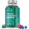 Biotin Gummies 5000 mcg - 120 Vegetarian Gummies (2 Months) - Hair, Nail & Skin Gummies - Enriched with Vitamins A, C, D3, B6, B12, Folic Acid & Minerals - Raspberry & Blueberry Flavor
