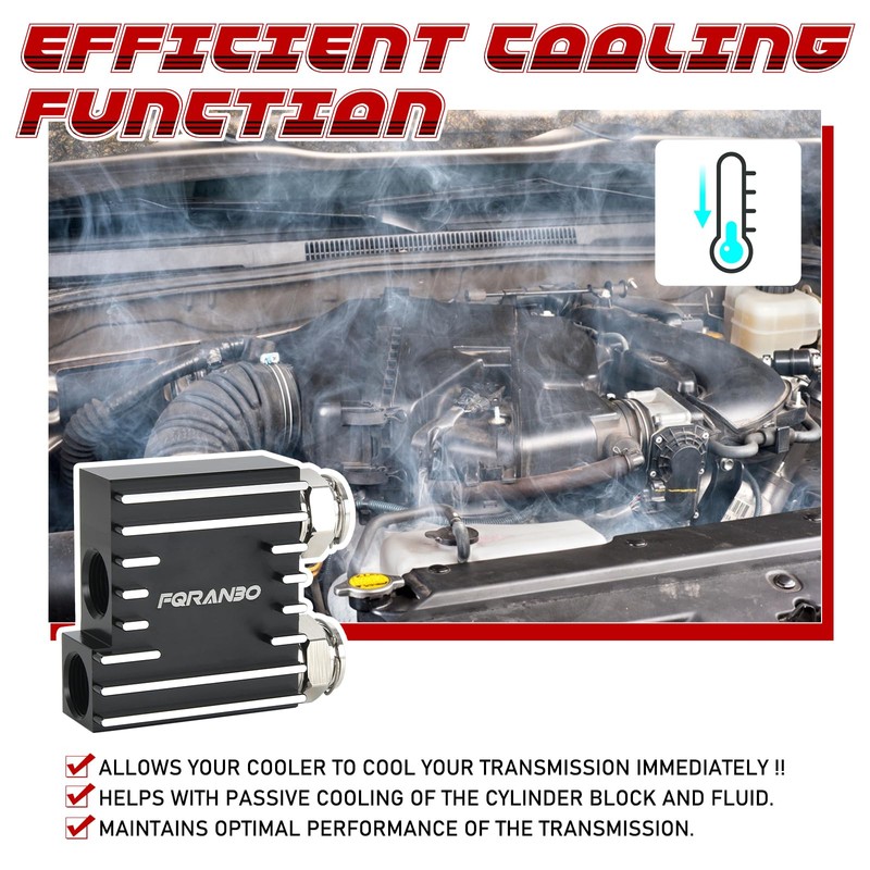 Transmission Cooler Thermostatic Bypass Valve Upgrade Fit for 2013 2014