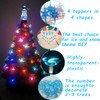 117Pcs Ceramic Christmas Tree AquaBlue Robin Bird Replacement Lights Bulbs