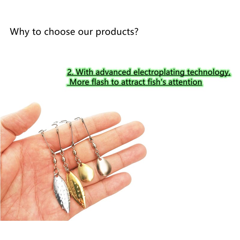 Fishing Spinner Blades for Crappie Spinnerbait - Crappie Fishing Spinner