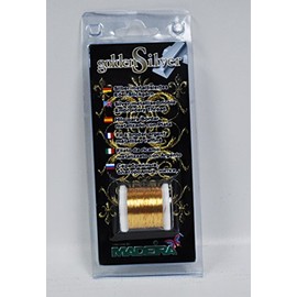 Madeira Thread-Silver Coating, for All Household Sewing and Embroidery Machines, Polyester Blend, Gold