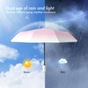 EEPLUYTY Umbrellas, Automatic Umbrella, Pocket Umbrella Open-Close with 8 Ribs,
