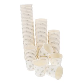 Gatuida Mini Tasting Cups 100pcs Small Paper Cups for Espresso Ketchup Shot Cups Bulk Recyclable Disposable Cups