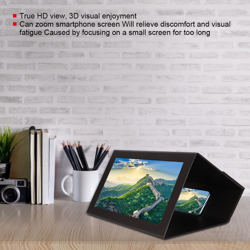 Folding Display HD Acrylic Lens Mobile Phone Screen Video Magnifier