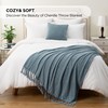 BATTILO HOME Chenille Throw Blanket for Couch, Soft Warm Cozy
