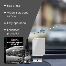 Unbranded Automotive Glass Repair Kit Fluid Fix Car Windshield Resin Chip Crack Tool-2025