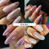 MGart Dual Forms â€“ OVAL Shape, Reusable Nail Extension Forms