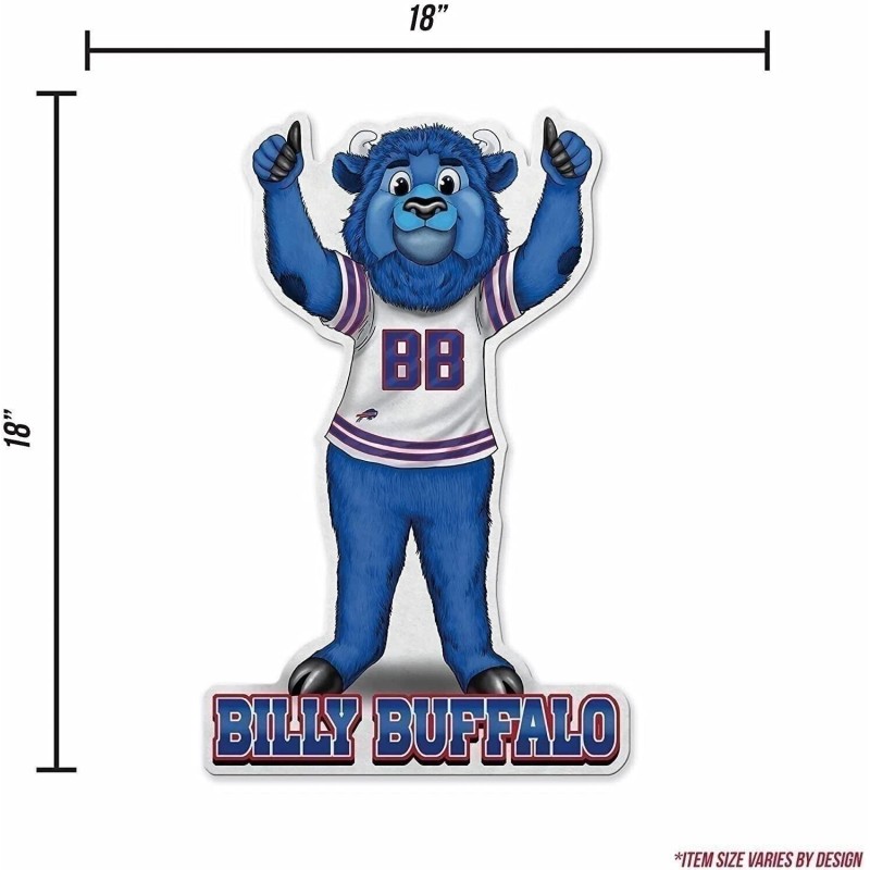 Rico Industries Buffalo Bills Pennant Mascot Logo 18 Inch Soft