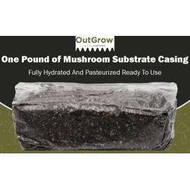 Out-Grow Pasteurized Mushroom Substrate Casing | 1 lb Bag Ready For Use