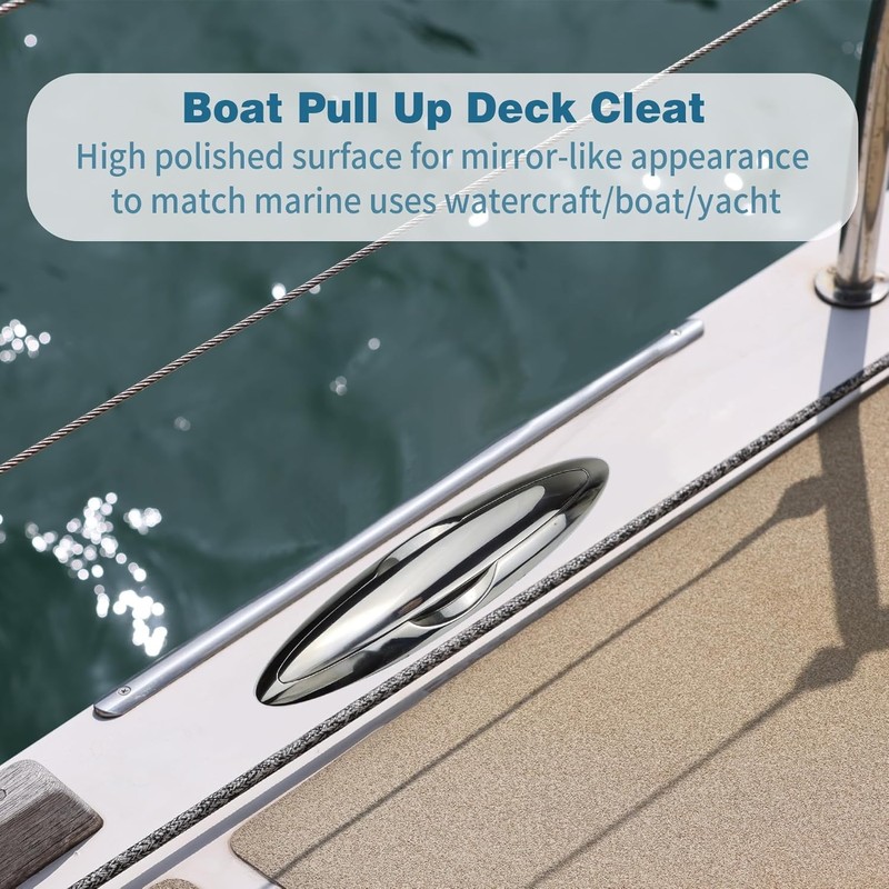 SHENGHUISS Boat Cleats Pull Up Boat Cleat 316 Stainless Steel