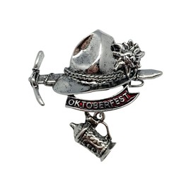 German Themed Metal Lapel Hat Pin with Clasp, Ideal for Oktoberfest Costume Men, Add Touch to Your Bavarian Outfit Hat Pins for Men | By Oktoberfest Haus