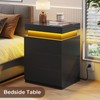 BTHFST LED Nightstands Set of 2,Night Stands for Bedroom Set