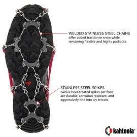 Kahtoola MICROspikes Footwear Traction - Medium - Red