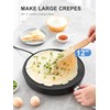 Crepe Maker Machine, Reemix Compact Pancake Griddle Precise Temperature Control,