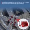 JDMSPEED New Red 32 Pc Set Spike Lug Nuts 9/16"