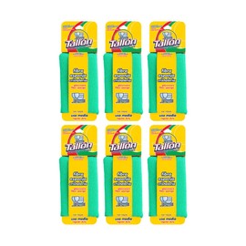 Esponja Suave para Cocina y Cristalería, Fibra Blanca No Rayante, Antiadherente, Pack 6 Piezas Color Azul