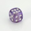 LST 4x Valve Caps Tyre Valve Cube Purple Glitter Car