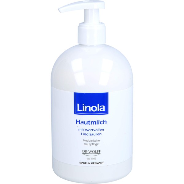 Linola Hautmilch bei trockener, zu Neurodermitis neigender Haut, 500 ml Lotion