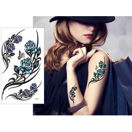 KING HORSE hm341 Tattoo Sticker Flower [Regular Size, Pack of 3], hm341-3