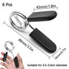 DHinkyoung 6 Pcs Spring Collar Clips, Dumbbell Barbell Clamps, Exercise