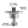 2 Pcs Oval Garboard Drain Plug,316 Stainless Steel Marine Drain