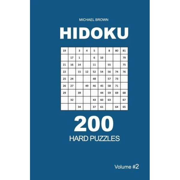 Hidoku - 200 Hard Puzzles 9X9 (Volume 2)