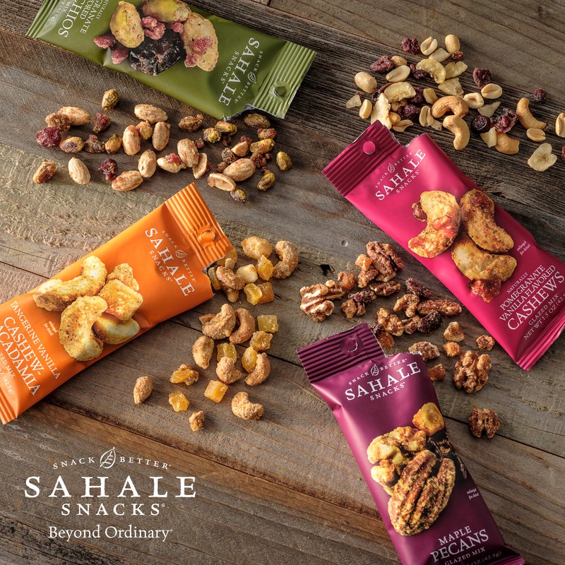 Sahale Snacks Tangerine Vanilla Cashew-Macadamia Glazed Mix,1.5 oz Grab &