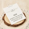 Philip Jones Sterling Silver Mum Quote Heart Link Bracelet
