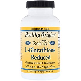 Healthy Origins Setria L-Glutatión Reducido - 500 mg - 150 Cápsulas