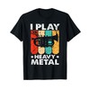 Baritono Euphonium I Play Heavy Metal Marching Band Maglietta