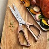 HEZHEN Damask Kitchen Scissors, Multifunctional Cooking Scissors, Saw Cut, 110
