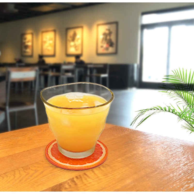 Acrylic Citrus Fruit Coaster Kitchen Office Fruit Juicy Fruit Fashionable