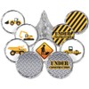 Under Construction Party Favor Stickers, Construction Birthday Chocolate Kisses Candy