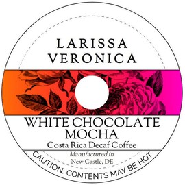 White Chocolate Mocha Costa Rica Decaf Coffee (Single Serve K-Cup Pods) (Gourmet, Naturally Flavored, Whole Coffee Beans) (12 pods, ZIN: 575584)