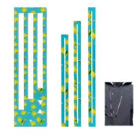 Zipper Pocket Template, 7/8/9 inch Zip Sewing Making Templates Ruler with Hole to Hang for Sewing Bags, Pants, Clothes, Jeans